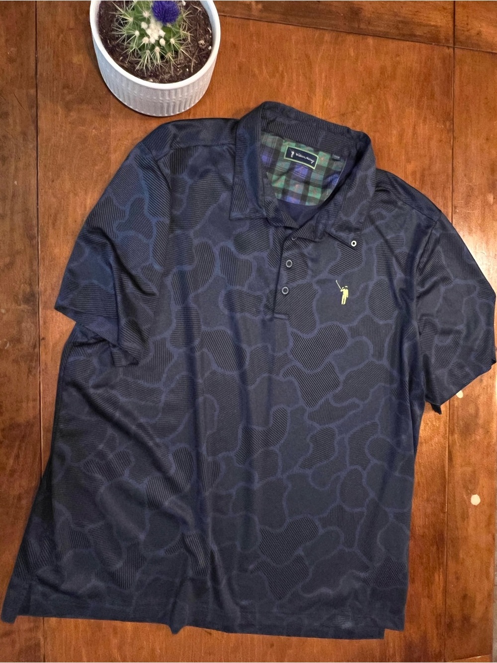 William Murray Navy Camo Golf Polo Shirt Men’s XXL Performance Polo